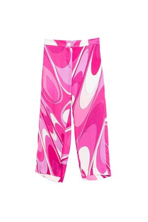 Pantaloni in tessuto a fantasia marmorizzata EMILIO PUCCI KIDS | PY6A00K0284570BC